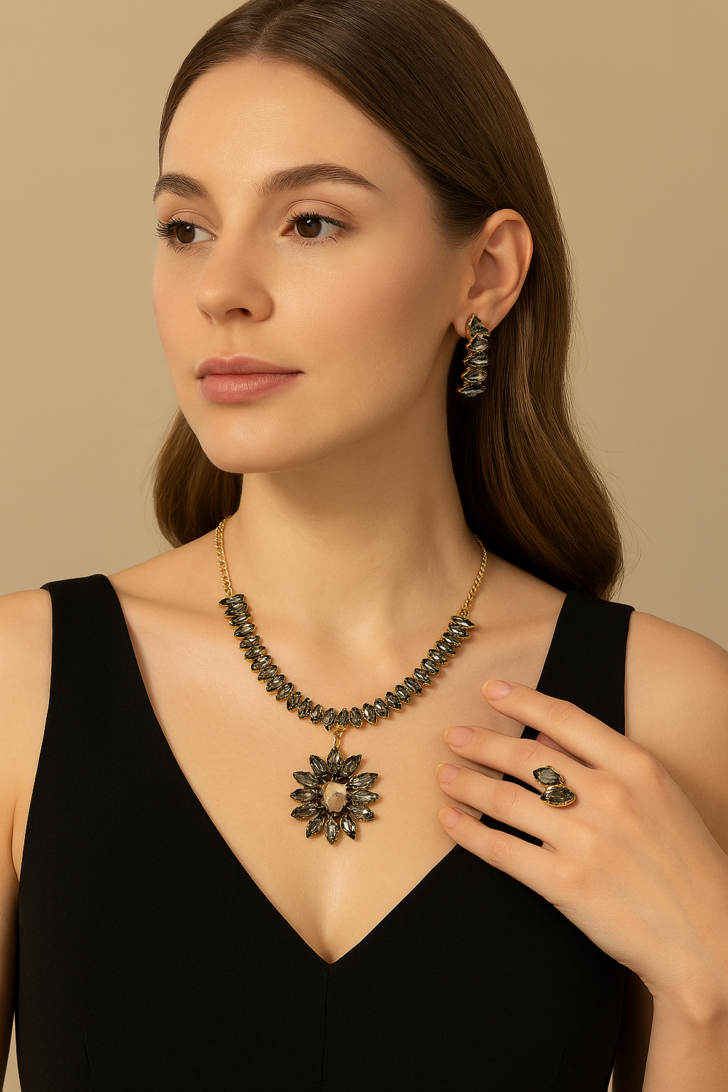 SCRUNSTORE Sparkle Pendant Necklace