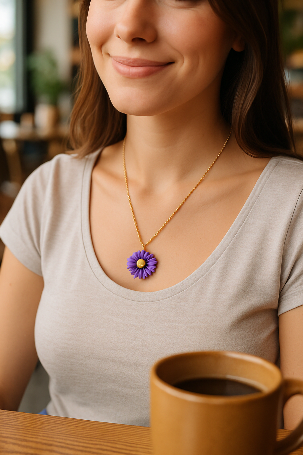 SCRUNSTORE Sparkle Pendant Necklace